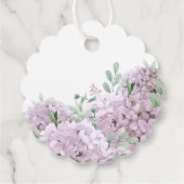 Blush Hydrangea Taufe Anhänger (Rückseite)