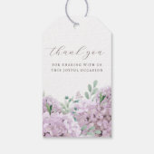 Blush Hydrangea Taufe Tags Geschenkanhänger (Rückseite)
