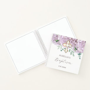 Blush Hydrangea Taufkirche Notizblock