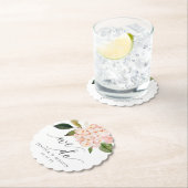 Blush Hydrangea Wedding Untersetzer (Vor Ort)