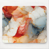 Blush & Ivory Marble with Golden Veins Mousepad (Vorne)