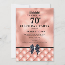 Blush Jewel 70. Geburtstagsparty Einladung