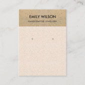 BLUSH KERAMIK TERRACOTTA TEXTURE EARRING DISPLAY VISITENKARTE (Vorderseite)