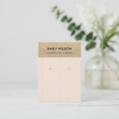 BLUSH KERAMIK TERRACOTTA TEXTURE EARRING DISPLAY VISITENKARTE (Stehend Vorderseite)