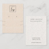 Blush-Keramik Textur Earing-Netzklammer Visitenkarte (Vorne/Hinten)