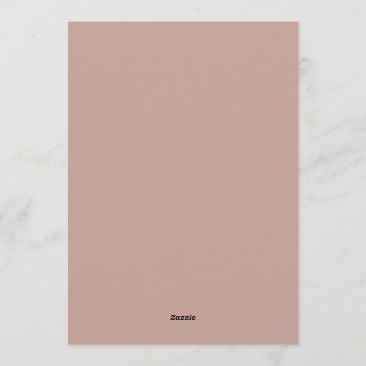 Blush Lace Elegant Wedding Invitation Einladung (Rückseite)