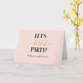 Blush Lasse Brautparty Werden Sie meine Bridesmaid Karte (Gelbe Blume)