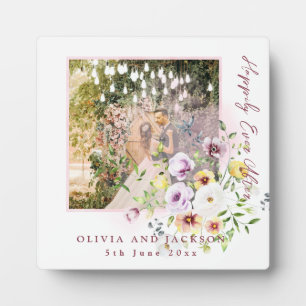 Blush Lavendel Lila Blüte glücklich immer nach Fotoplatte