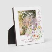 Blush Lavendel Lila Blüte glücklich immer nach Fotoplatte (Vorderseite)