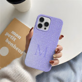 Blush Lavender Diamond Glitzer Ombre Custom Chic Case-Mate iPhone Hülle