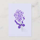 Blush Lavender Hochzeitsempfang Begleitkarte (Rückseite)