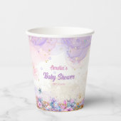 Blush Lavender Ocean Mermaid Party Pappbecher (Vorderseite)