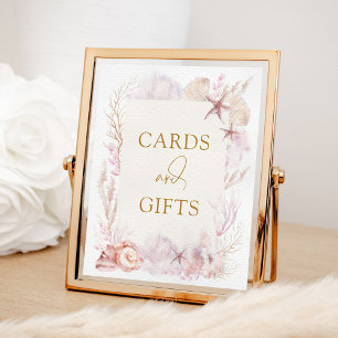 Blush Lavender Under Sea Cards and Gifts Sign Poster