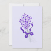 Blush Lavender Wedding Einladung (Rückseite)