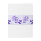 Blush Lavender Wedding Einladungsbanderole (Rückseitenbeispiel)