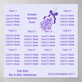 Blush Lavender Wedding Poster