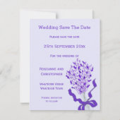 Blush Lavender Wedding Save The Date (Vorderseite)