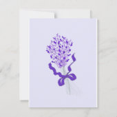 Blush Lavender Wedding Save The Date (Rückseite)