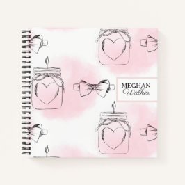 Blush-Liebe | Personalisiertes SpiralNotebook Notizblock