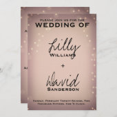 Blush Light - Einladung für Hochzeiten (Vorne/Hinten)