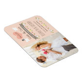 Blush Love Birds Dove Save the Date Magnet (Rechte Seite)