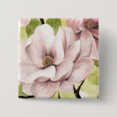 Blush Magnolia Blume Button (Vorderseite)