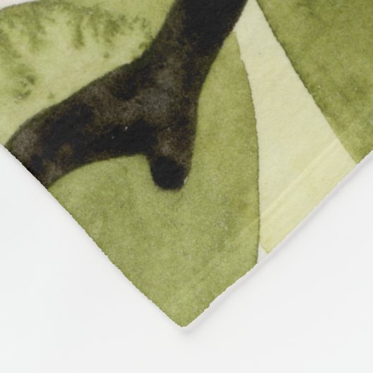 Blush Magnolia Blume Fleecedecke (Ecke)