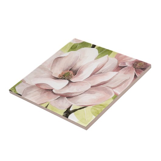 Blush Magnolia Blume Fliese (Seite)