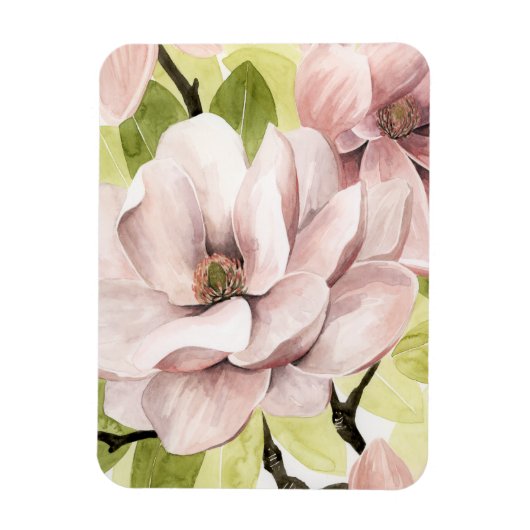 Blush Magnolia Blume Magnet (Vertikal)