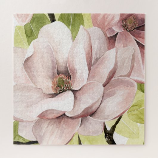 Blush Magnolia Blume Puzzle (Horizontal)