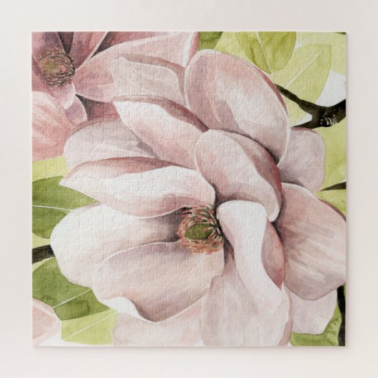 Blush Magnolia Blume Puzzle (Vertikal)