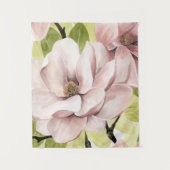 Blush Magnolia Blume Wandteppich (Vorderseite)