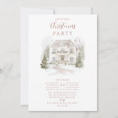 Blush Manor Weihnachten Einladung (Vorderseite)