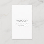 Blush Marble Arch Lashes Schönheit individuell ein Visitenkarte (Rückseite)