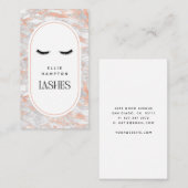 Blush Marble Arch Lashes Schönheit individuell ein Visitenkarte (Vorne/Hinten)