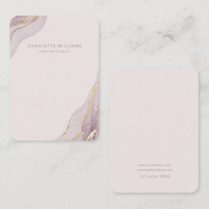 Blush-Marbour- und Gold-Schmuckkarte Visitenkarte