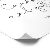 Blush Marine Blumenkarten und Geschenke Poster (Ecke)