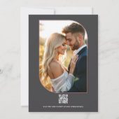 Blush Meadow Abstract Floral Modern Spring Wedding Einladung (Rückseite)