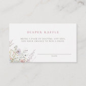 Blush Meadow Baby Duschdusche Windelwanne Begleitkarte (Vorderseite)