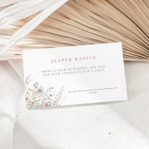 Blush Meadow Baby Duschdusche Windelwanne Begleitkarte