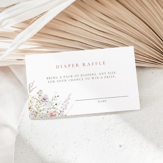 Blush Meadow Baby Duschdusche Windelwanne Begleitkarte