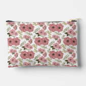 Blush Meadow Blooms Floral Accessory Pouch Zubehörtasche (Rückseite)