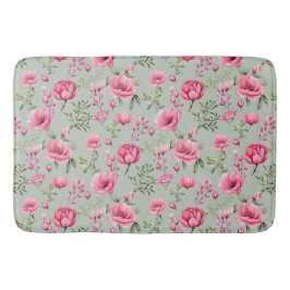 Blush Meadow-Blüten in Blüte Badematte