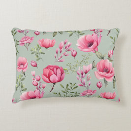 Blush Meadow-Blüten in Blüte Dekokissen