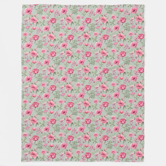 Blush Meadow-Blüten in Blüte Fleecedecke (Vorderseite)