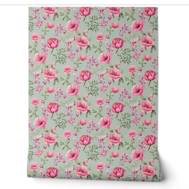 Blush Meadow-Blüten in Blüte Tapete