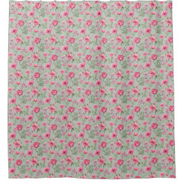 Blush Meadow-Petals in Blüte Duschvorhang