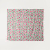 Blush Meadow-Petals in Blüte Wandteppich (Vorderseite (Horizontal))