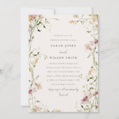 Blush Meadow Probe Einladung (Vorderseite)