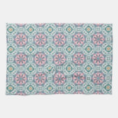 Blush Meadow Tile - Aquarellblume Geschirrtuch (Horizontal)